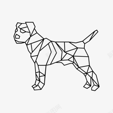 狗动物艺术图标图标