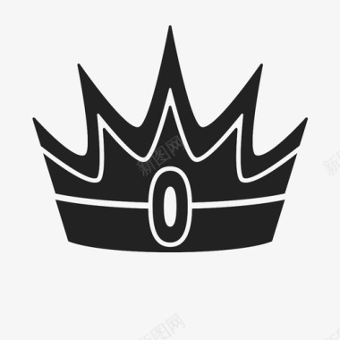 王冠国王图标图标