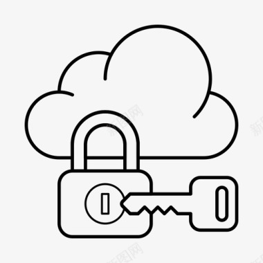 锁安全存储云托管图标图标