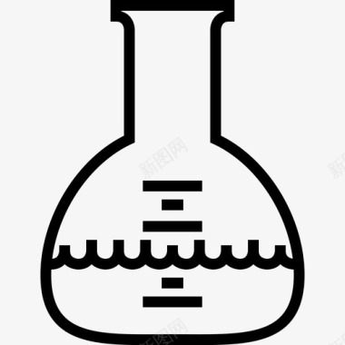 化学污染erlenmeyer烧瓶化学品实验室图标图标