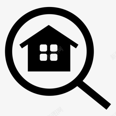 搜查财产搜查房屋住房图标图标