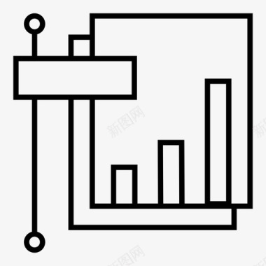 经典条纹系列分析条形图图表图标图标