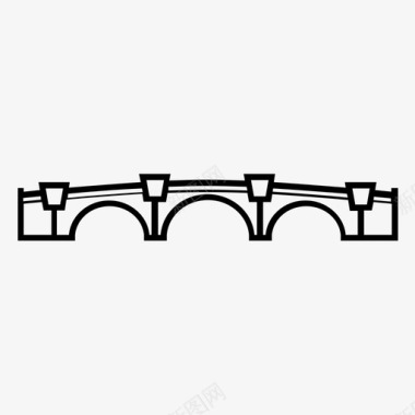 桥建筑图桥新桥桥法国图标图标