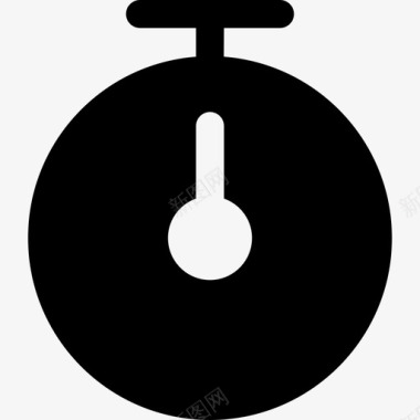 计时器黑色工具符号大杯子实心填充图标图标