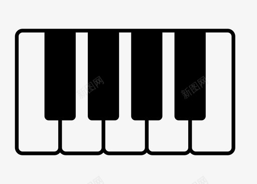 钢琴钢琴作曲家琴键图标图标