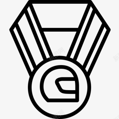 运动和比赛的体育馆比赛奖章竞赛奖章冠军图标图标