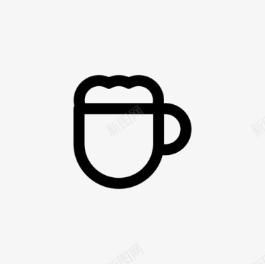拿铁咖啡咖啡杯图标图标