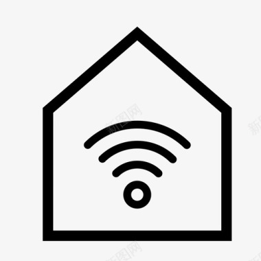 房屋着火家庭wifi建筑房屋图标图标