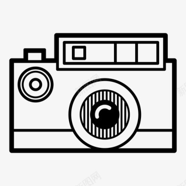 摄影相机旧相机摄影图标图标
