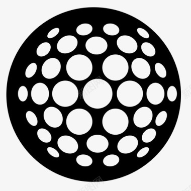 高尔夫球打球运动图标图标