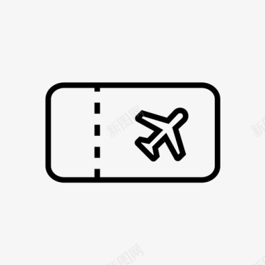 飞机票机票航空图标图标