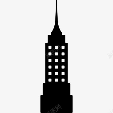 纽约市大厦大厦纽约图标图标