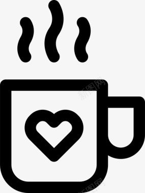 可爱咖啡杯咖啡杯杯子饮料图标图标