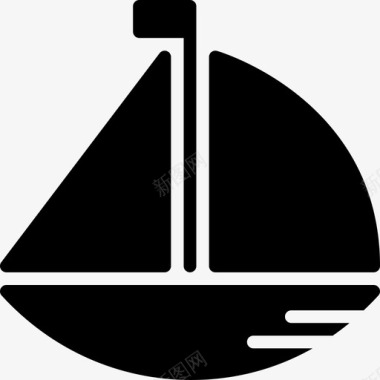 帆船宝贝孩子图标图标