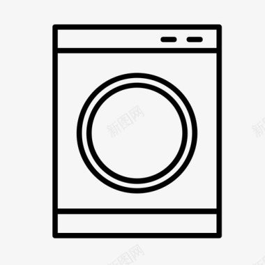 洗衣机清洁用品家务图标图标