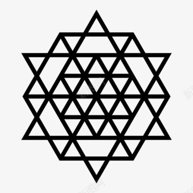 雪花堆积星星希伯来语雪花图标图标