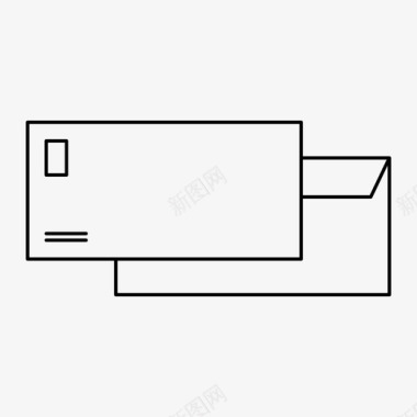 简洁信封信封标志邮件图标图标