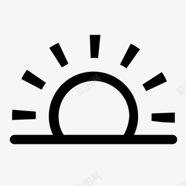 阳光炎热温暖图标图标