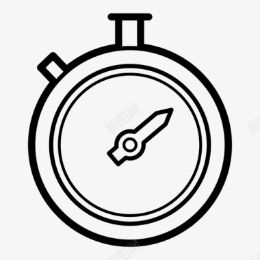 秒表计时器时间表图标图标