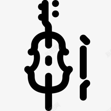 大提琴古典音乐乐器图标图标