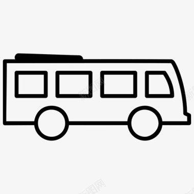 巴士城市巴士旅游图标图标