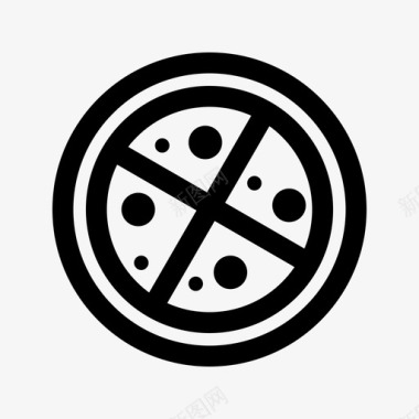 披萨咖啡馆小吃图标图标