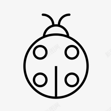 瓢虫动物甲虫图标图标