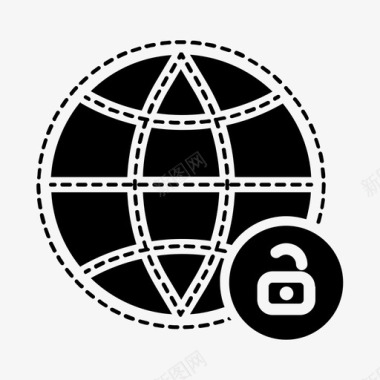 不安全不安全网络全局网络图标图标