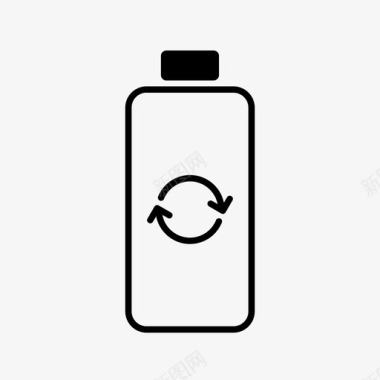 水瓶过滤水回收瓶图标图标