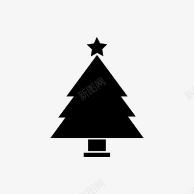 圣诞树圣诞节图标图标