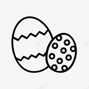 复活节彩蛋庆祝复活节巧克力图标图标
