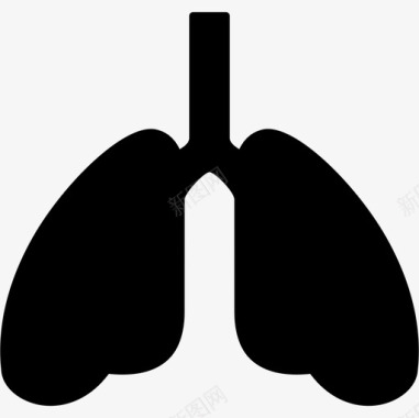 健康永远肺氧合永远健康充满图标图标