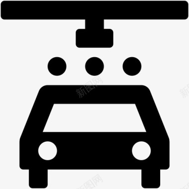 洗车汽车网络和用户界面字体图标图标