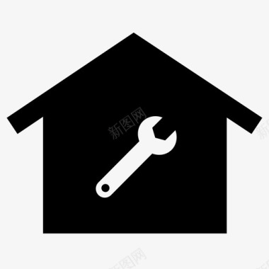 家庭维修房屋修理扳手图标图标