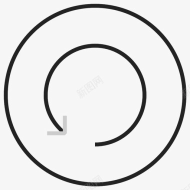 向左旋转旋转逆时针循环图标图标