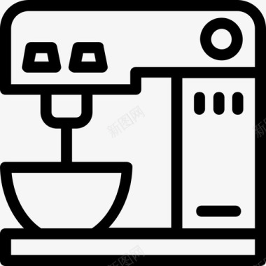 免抠咖啡机咖啡机家用电器厨房电器图标图标
