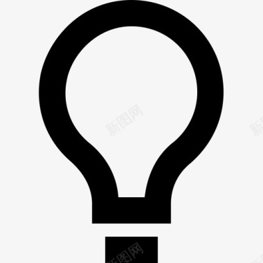 灯泡电灯led灯泡图标图标