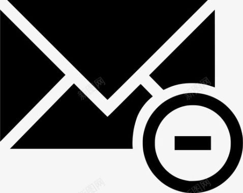 电子邮件删除电子邮件垃圾箱电子邮件投递图标图标