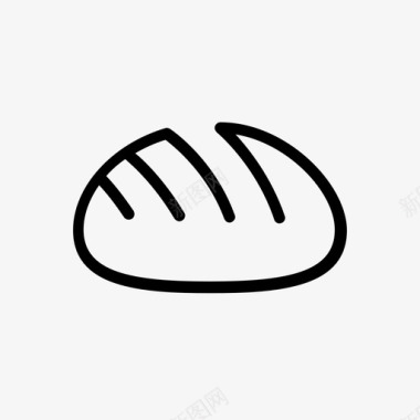 面包抽象线条图标图标