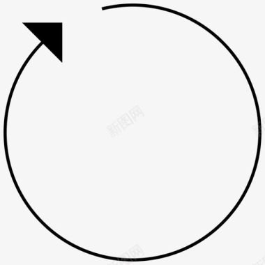 向左旋转刷新顺时针循环图标图标