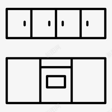 上菜厨师厨房橱柜厨师图标图标