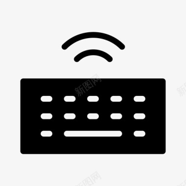 无线键盘消费电子产品设备图标图标