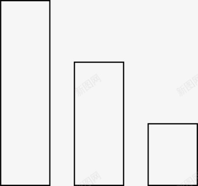 下降矢量条形图下降图形图标图标