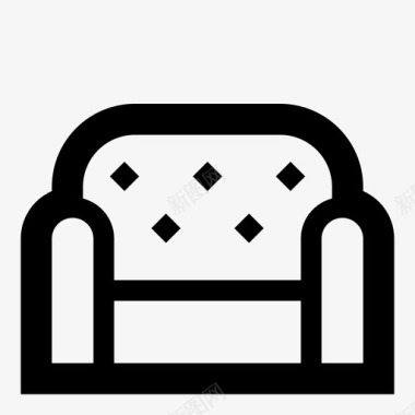 沙发现代沙发休息图标图标