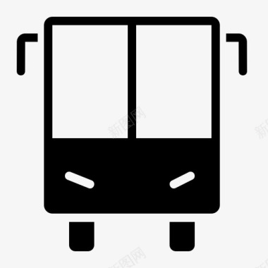 公共交通标识公共汽车公共交通旅行图标图标