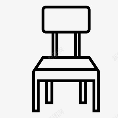 小木椅椅子家具木椅图标图标