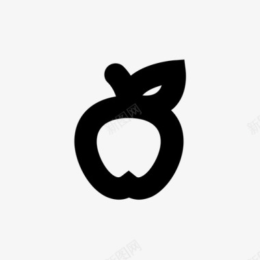 苹果苹果叶水果图标图标