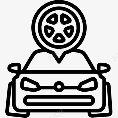 icon车轮改装汽车改装图标图标