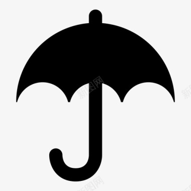 伞雨雨季图标图标