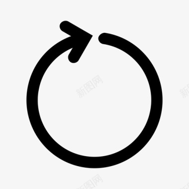 向左旋转备份加载刷新图标图标